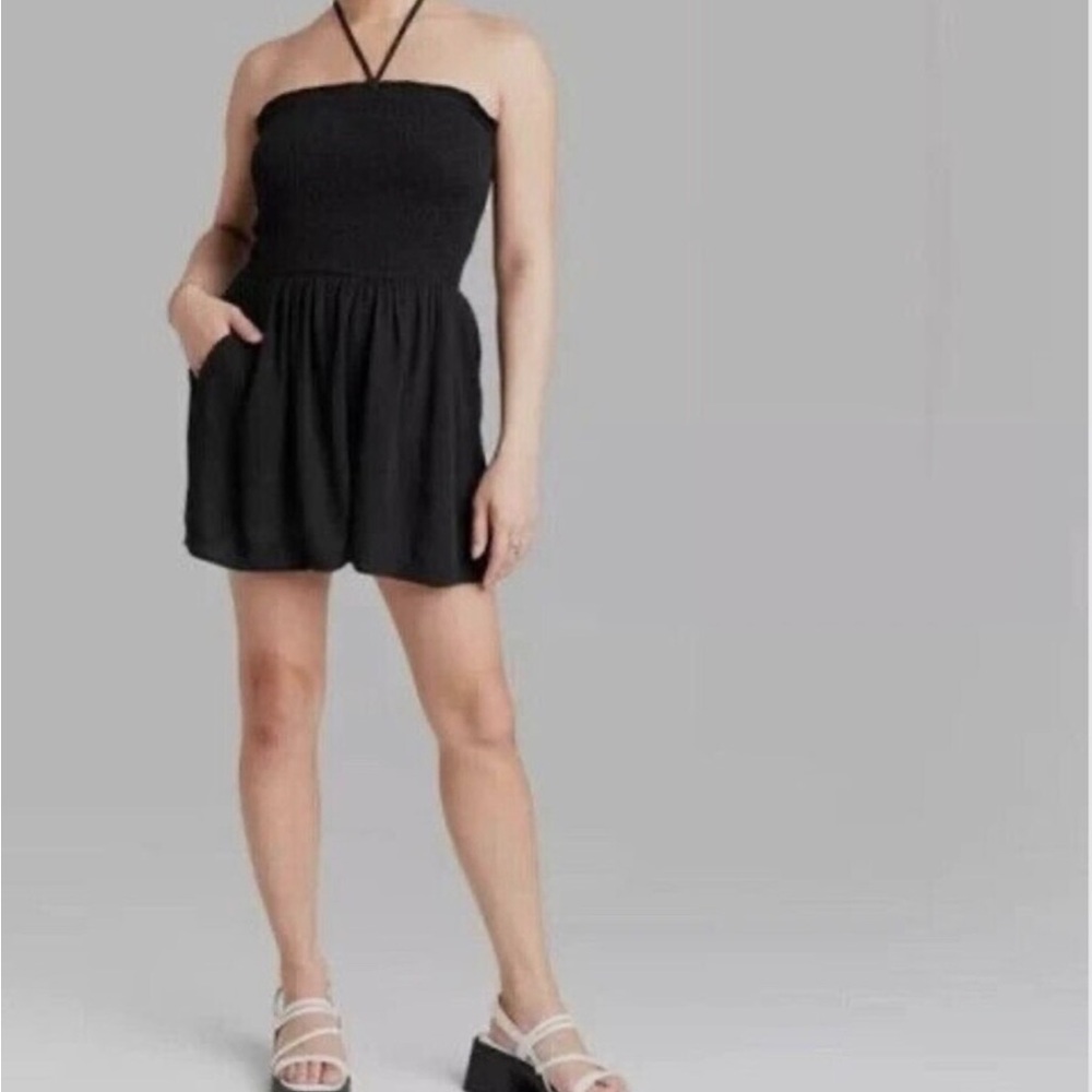 Wild Fable Black Strapless Dress